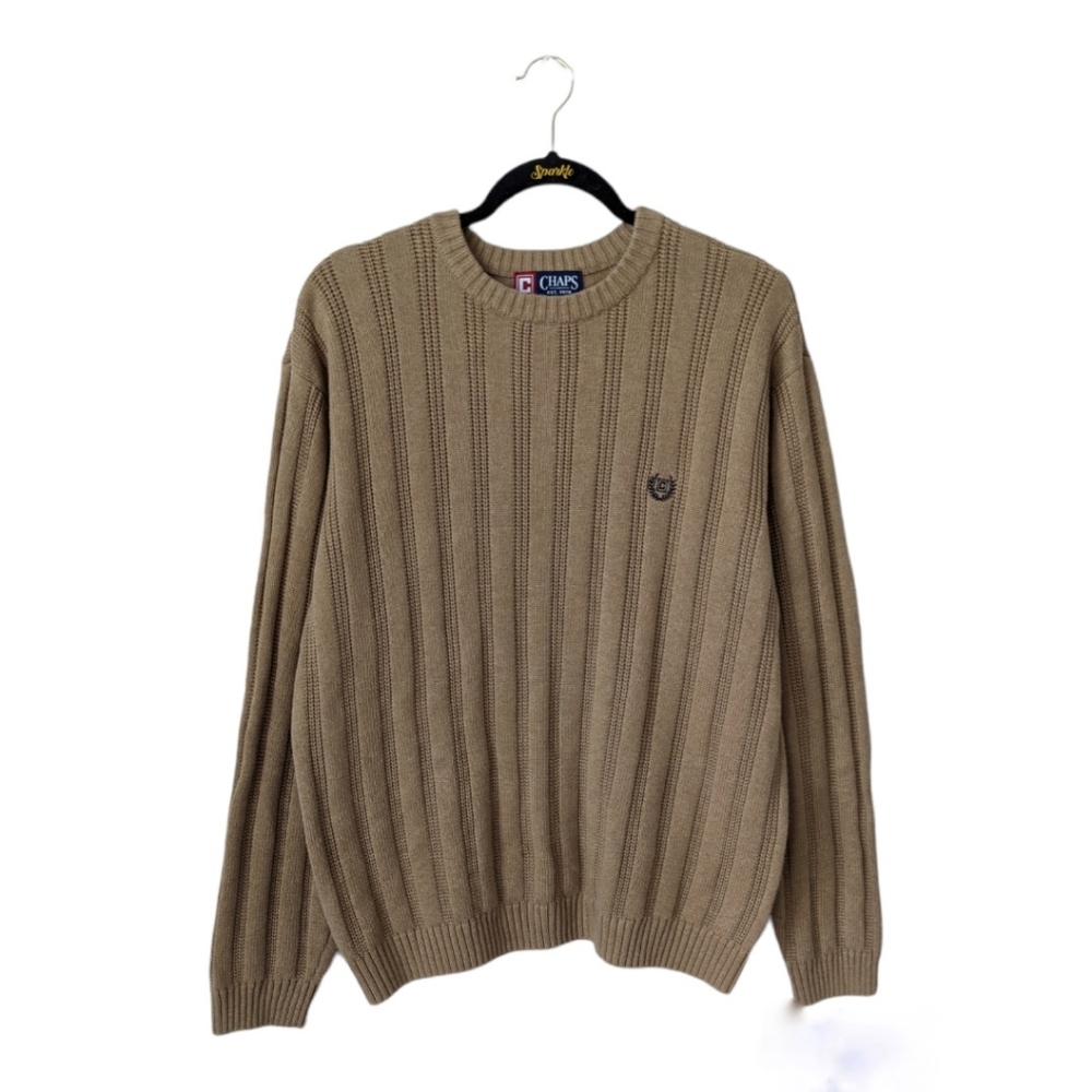 Chaps Vintage Crew Neck Long Sleeve Sweater